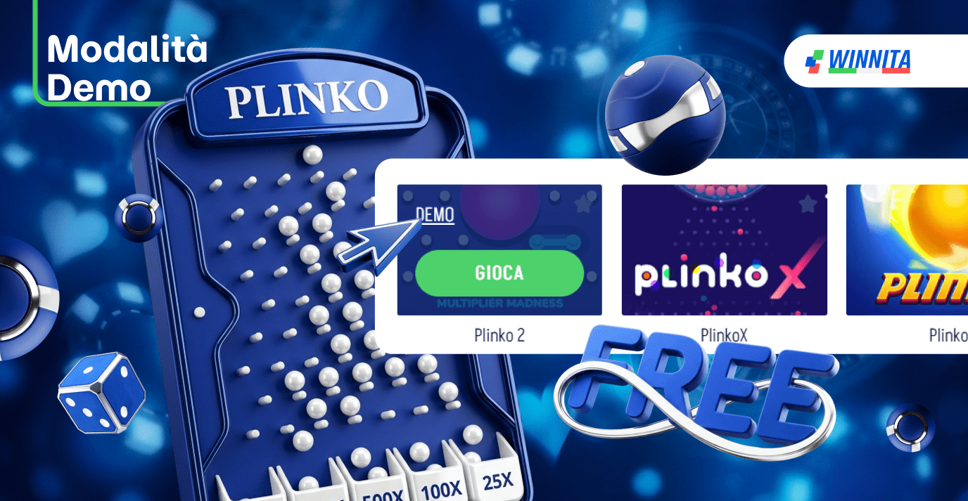 Winnita Casino offre di giocare in modalità demo Plinko