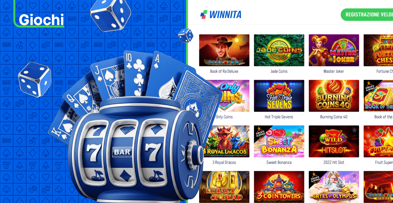 Winnita Casino offre una vasta collezione di giochi e slot