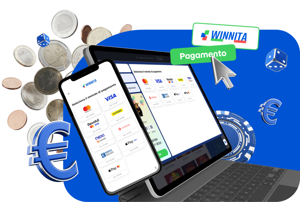 Effettuare depositi e prelevare le vincite al Winnita Casino è semplicissimo