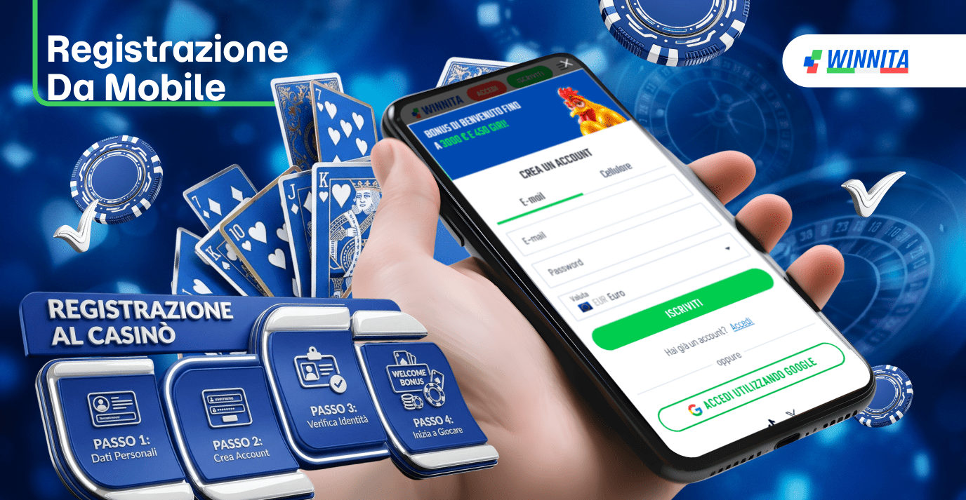 L'applicazione del casinò Winnita è facile e semplice da registrare