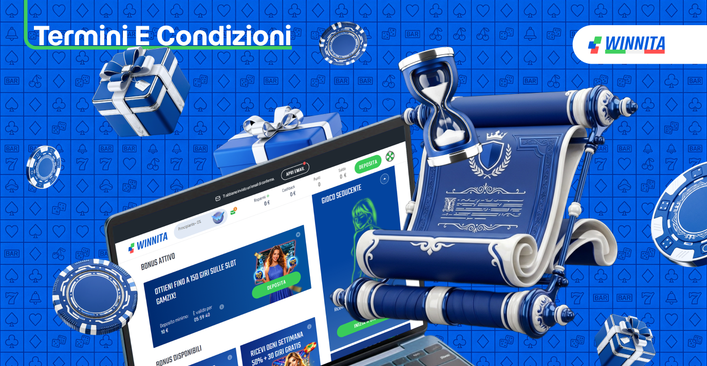 I bonus di Winnita Casino hanno le proprie regole di utilizzo