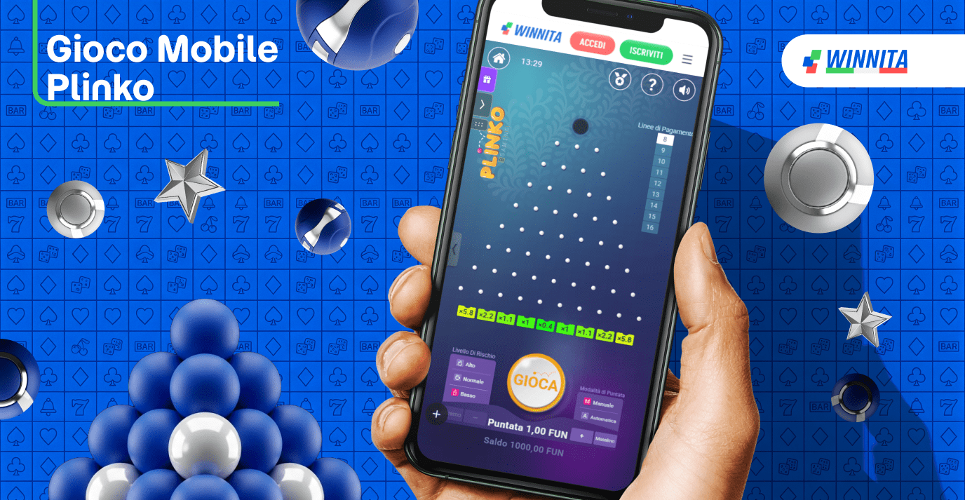 Gioca l'applicazione smobilogo nel gioco Winnita Plinko